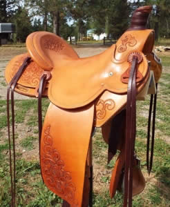 3B Visalia-style old-timer saddle